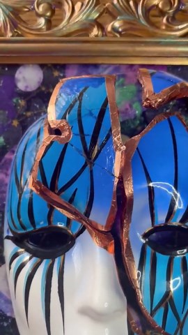 Cosmos Within Mask Wall Sculpture - Etsy