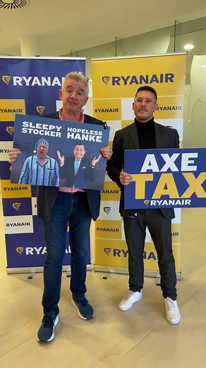 RYANAIR CALLS ON AUSTRIAN GOVT TO SCRAP €12 AVIATION TAX Ryanair today called on Chancellor Stocker and his Govt to abolish Austria’s damaging €12 Aviation Tax, as news emerges that the German Govt is now cutting both, Aviation Taxes and ATC fees, to try to win back lost traffic growth. While Germany, Italy, Hungary and Sweden cut taxes and grow, Austria keeps its high taxes, while airlines switch flights, traffic and jobs out of Austria to lower-cost neighbouring countries. This is in stark con
