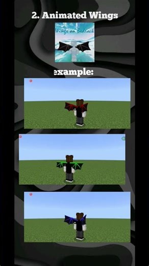 Animated Capes And Animated Wings For Minecraft Bedrock 1.21+ #minecrafttexturepack #texturepack