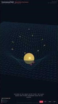 Gravitational Fields Explained in 60 Seconds #Shorts