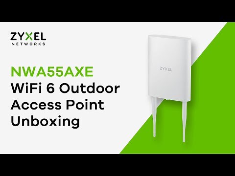 Zyxel NWA55AXE WiFi 6 Outdoor Access Point Unboxing