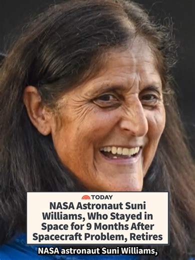 NASA astronaut Suni Williams, who famously stayed in space for an extended nine-month visit because of problems with an experimental capsule, has retired after 27 years, NASA said Tuesday. Williams and another astronaut, Butch Wilmore, were supposed to stay in space for a week in 2024, but concerns about the Boeing Starliner spacecraft kept them there until March. Over her career, Williams logged 608 days in space, which is the second-longest cumulative time in space in NASA history, the space a
