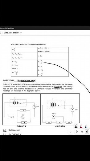 Electric Circuits - Power (Definition) #grade12physics #grade12exam #grade12 #grade11science