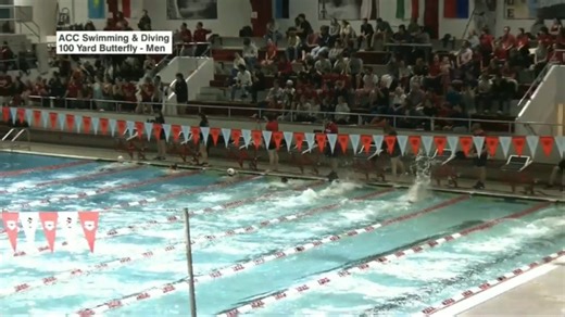 Virginia Swimming and Diving | Thomas Heilman wins the 100 Fly (45.22) #GoHoos | Instagram