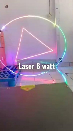 laser 6 watt full color