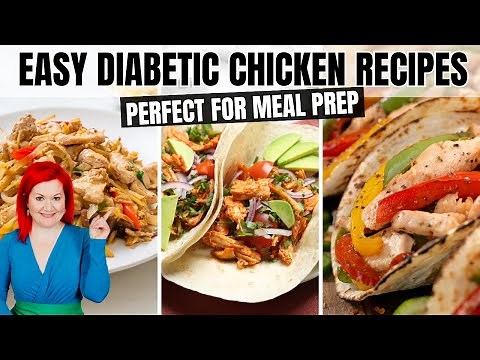 3 EASY Diabetic Chicken Recipes PERFECT for Meal Prep | Slow Cooker Diabetes Chicken Recipes