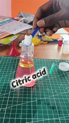 bubble volcano experiment #experiment #diy #scienceproject