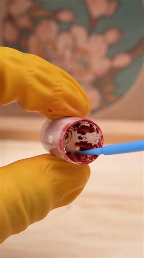 Lipstick Makeover 💄 From Broken to Perfect ✨ #lipstick #makeuprepair #asmr #beautyshorts