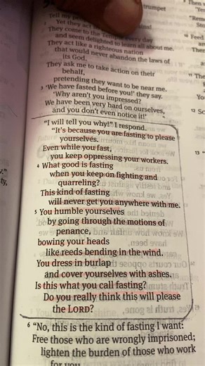 Understanding True Fasting in Isaiah 58:3-5