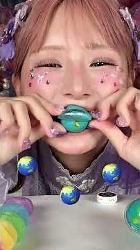 【ASMR】レインボーを食べる🌈 ファンの子からもらったお菓子を食べ尽くす🧁💖 #asmr #しなこ