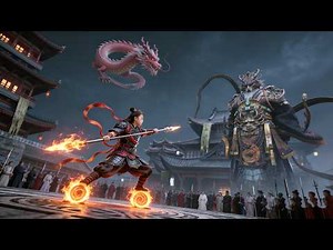 The dragon king flooded the town with a tsunami, the demon child awoke to fight!