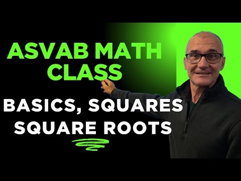 ASVAB Math: Basic Math Operations, How to do Squares, exponents, Square Roots #asvabmath