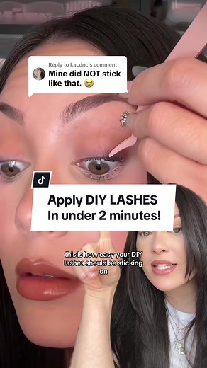 Replying to @kacdnc How to apply your DIY lashes in under 2 minutes 👀 #diylashes #diylashtips #lashtips #lashtipsforbeginners #virallashes #pinkpureelashes #pinkpuréediylashes #diylashtutorial #diylashextensions #lashesathome #virallashvideos #lashtutorial #diylashtutorial