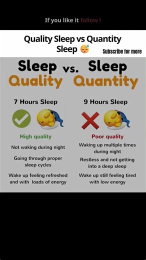 Quality vs Quantity of Sleep what you prefer? #blum