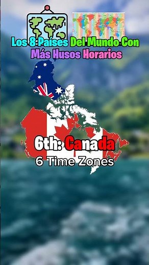 ¿Cuántas Zonas Horarias Hay En Cada País? 🤔🕒 #mapas #mapinng #geografía #mappers #map #world #mundo