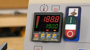 Small footprint, big results. Grizzly's portable (but powerful) edgebander. https://bit.ly/3zzwxUD | Grizzly Industrial, Inc.