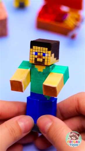 Making MINECRAFT! ⛏️📄 From Paper! SO Easy! 😍 #craft #kidsvideo