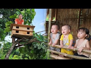 Single Mom - Building a House for the New Family Member | Ly tieu tieu