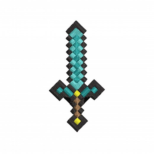 Minecraft Sword Embroidery Design, Minecraft EMBROIDERY DESIGN, Minecraft #1 - Etsy