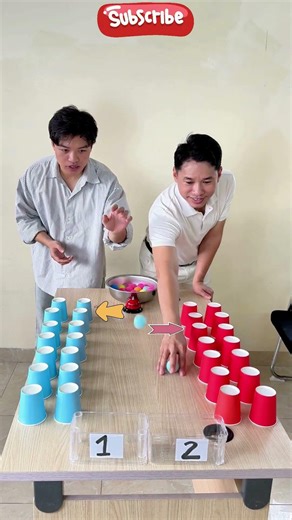 Rock Paper Scissors Shell Game Cups! First to Find Ball Wins Cash? #challenge #funny