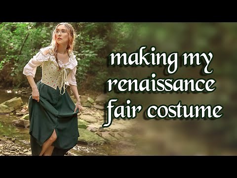 Making my Renaissance Fair Costume using a free corset pattern from Tik Tok