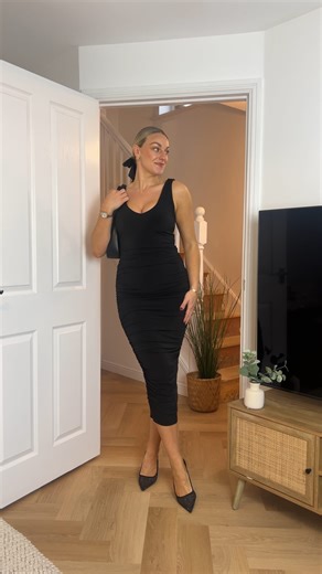 Katie Victoria Hulland 🌸 on Instagram: "4 midsize friendly sculpting little black dresses ready for party season 🥂✨🖤 Helping you to feel super confident @inthestyle have developed a super sculpting magic mesh material to hold all those wonderful lumps and bumps in ✨🫶🏼 ad The collection is available in sizes 6-24 and you can shop from 6pm 👌🏽 for reference I am wearing size 12 in all. ❤️ 🛍️Pop ‘ SHOP’ for the links straight to your dm