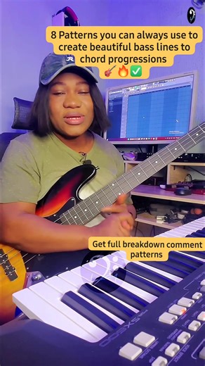 25K views · 730 reactions | 8 Patterns you can always use to create beautiful bass lines to chord progressions ✅ #bassplayer #bassguitar #bassist #meta #viral | BassLady | Facebook