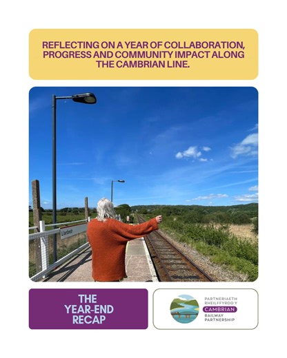 🎉 On the last day of 2025 we are sharing our final reflections of our work as a Community Rail Partnership for the Cambrian Line. Today we're reflecting on our Station Spotlight campaign in celebration of Railway200 which looked at the history of 34 stations along the Cambrian Line and sparked many conversations and memories. | The Cambrian Railway Lines