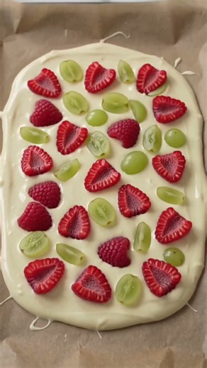 Vegan White Chocolate Berry Bark