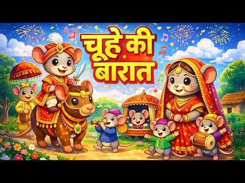 चूहे की बारात 🐭 | Chuhe Ki Barat + Many More Popular Rhymes For Kids | Hindi Rhymes