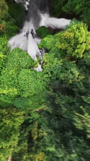 POV So Close to Waterfall