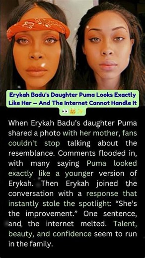 Erykah Badu's Daughter Puma Looks Exactly Like Her — And The Internet Cannot Handle It 👀👑✨