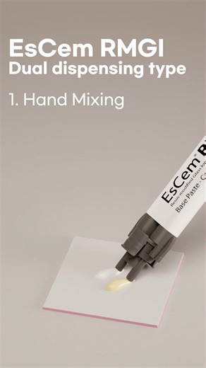 Spident CO.,LTD on Instagram: "Meet EsCem RMGI�—your new go-to resin-modified glass ionomer cement! Dual dispensing makes it easy—whether you prefer auto-mix or hand-mix. Just 5 seconds of LED light for tack cure means quick, clean removal of excess, saving you time and hassle. Sticks strong on metal, resin, ceramic, and even zirconia. Plus, its high translucency keeps your front teeth looking natural! #dental #dentist #dentistry #dentalcare #dentalclinic #oralhealth #resincement #RMGI #dentalma