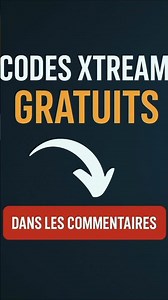 Codes Xtream GRATUITS – Lien dans les commentaires 🔥 #xtream #xtreamcodes #xtream2025 #vistaratv