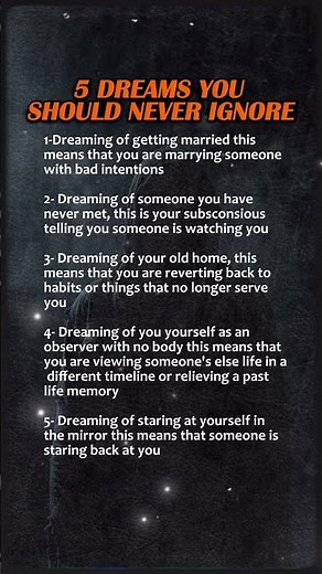 5 Scary Dreams You Should Never Ignore 😱 | Hidden Meanings Revealed #psychologyfacts