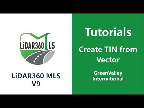 LiDAR360MLS V9 - Road Terrain Module | Create TIN From Vector