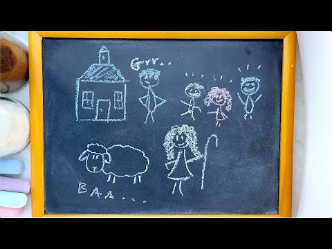 Mary Had a Little Lamb ♫ Softly Sung Lullaby + Adorable Chalk Animation