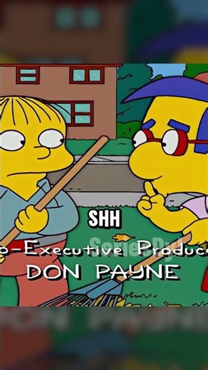 Milhouse's first kiss 🤣. #series #simpsons