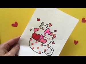 ❤ CUTE DRAWING IDEAS: CAT ❤ MOTHERS DAY DRAWING ❤ TUTORIAL