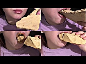 Tasty clay eating asmr 🤤 | clay eating and swallow #clay #asmrsounds #satisfying