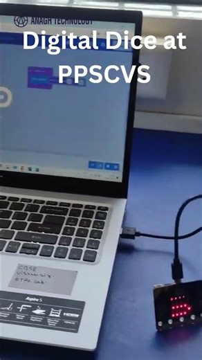 Coding a Digital Dice Was So Fun 🚀#stem #microbit #viralshorts