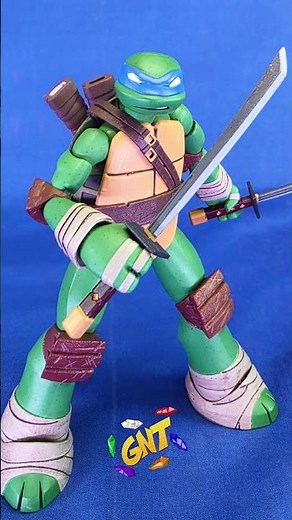 NECA TMNT 2012 Leonardo Figure Review 🔥 #fyp #shorts #tmnt #unboxing #toys #neca #toyreview