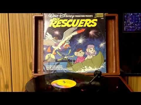 Walt Disney.....The Rescuers.....on vinyl record side 1