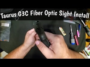 Taurus G3C Lakeline Fiber Optic Front Sight Install - $15 Upgrade