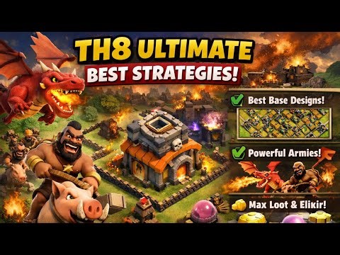 Finally Reached TH8! Best Attack Strategy | Clash of Clans #coc#clashofclans