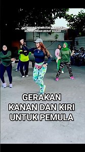 Senam aerobik gerakan kanan dan kiri, untuk pemula mudah diikuti #shorts