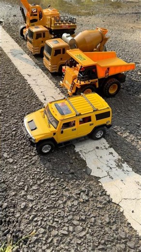 😱 RC Hammer H2 Vs Four Construction Trucks | Ultimate Jump & Power Test! 🛻💨