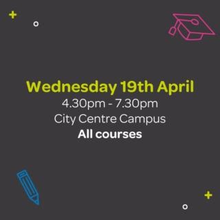 Don’t miss this month’s Open Evenings (18th, 19th & 20th April) at our campuses across Cardiff and the Vale. Tour our campuses, speak to staff and find a course that’s perfect for you. Book now: https://cavc.ac.uk/en/openevenings | Cardiff and Vale College - Coleg Caerdydd a'r Fro
