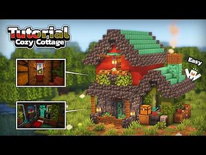 Minecraft: How to build Cozy Cottage! (Easy Tutorial)