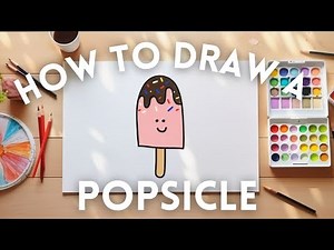 How To Draw a Popsicle 😋| Step-By-Step Drawing Tutorials for Kids 🖍